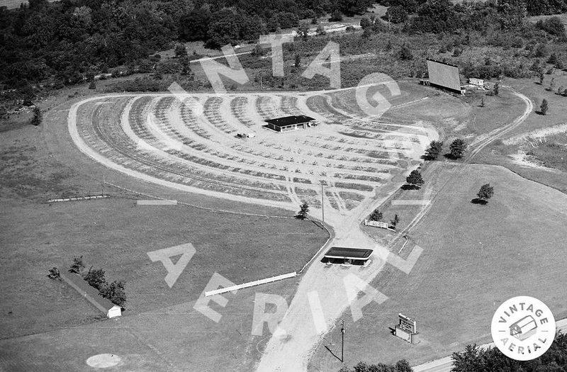 Sundown Drive-In Theatre - Vintage Aerial